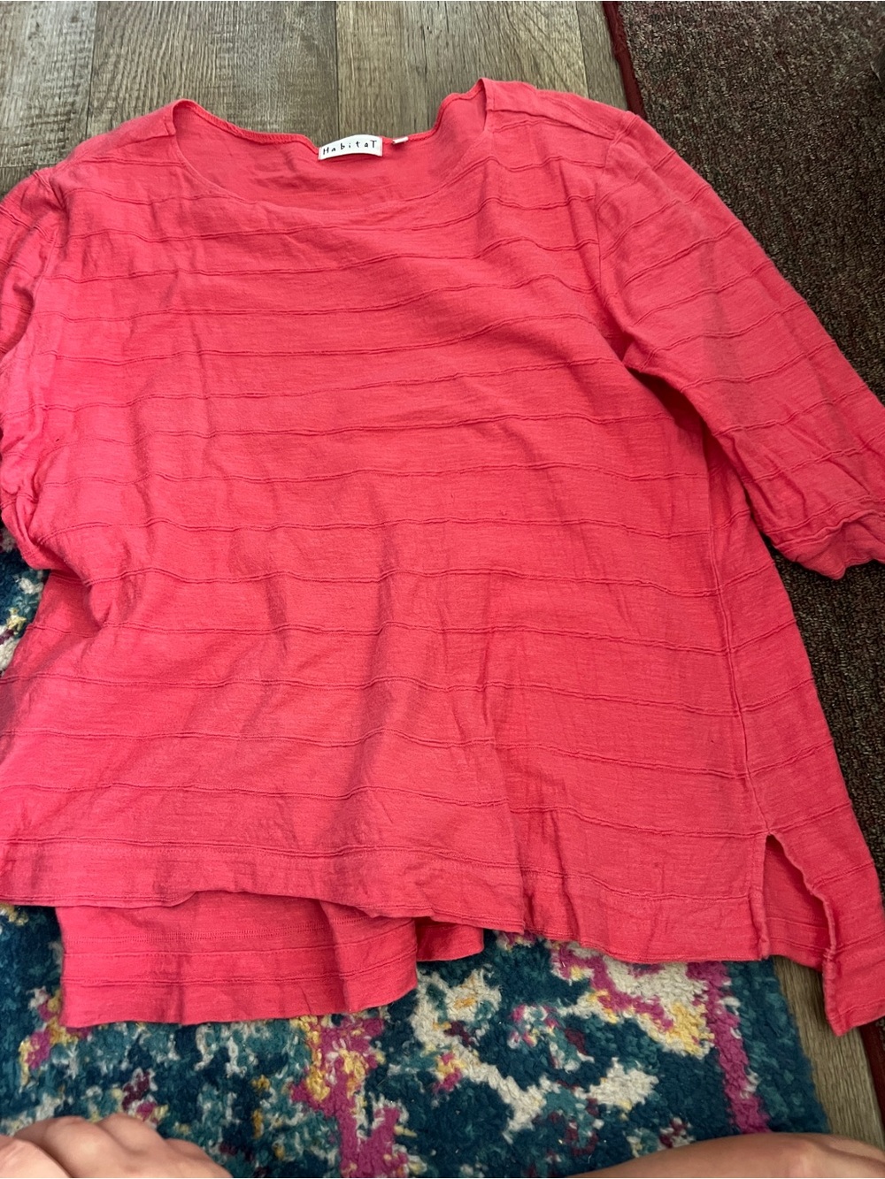 Habitat Coral Pink Textured Women's Top